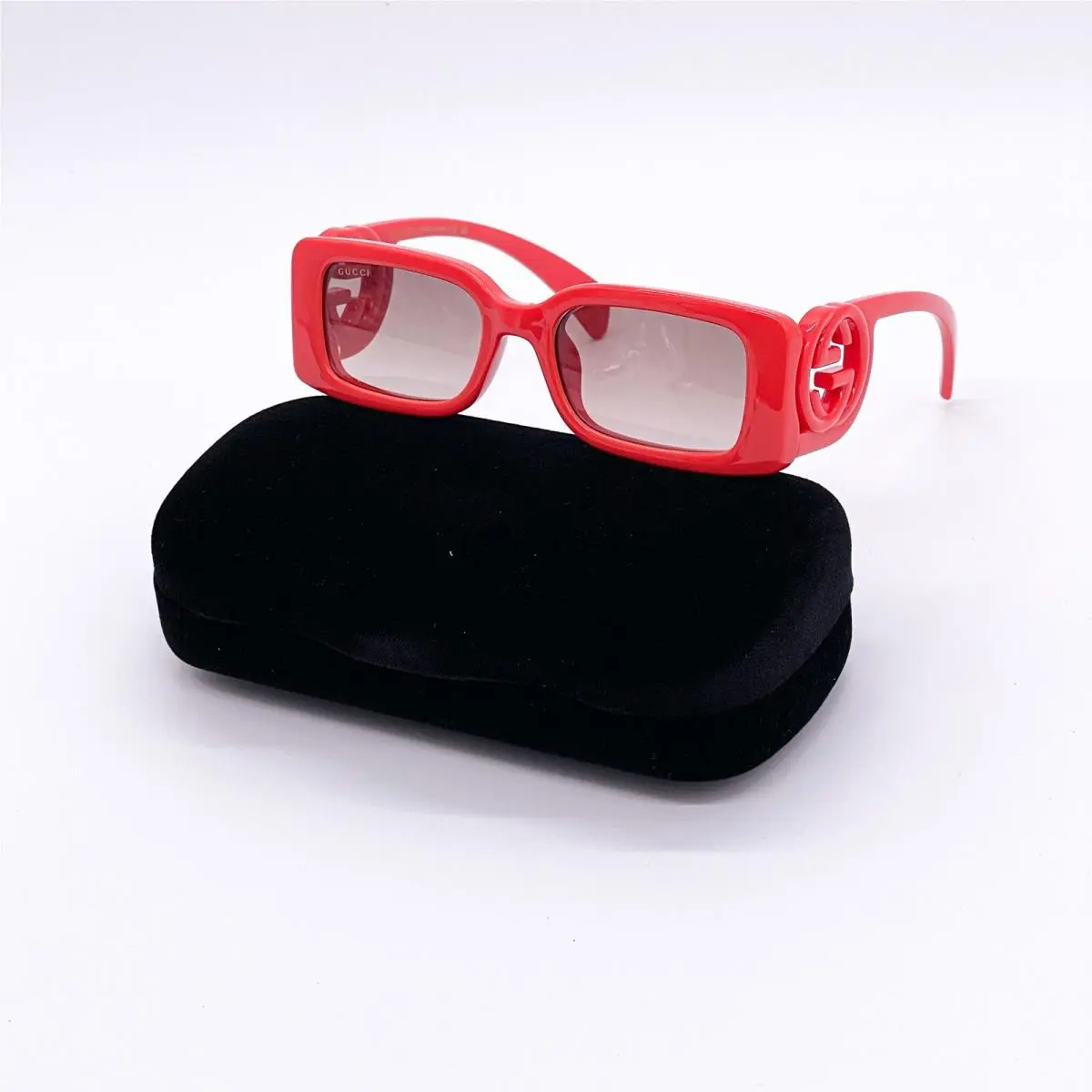 Gucci Sunglasses GG1325S 005 Square Red Women Gucci Eyewear