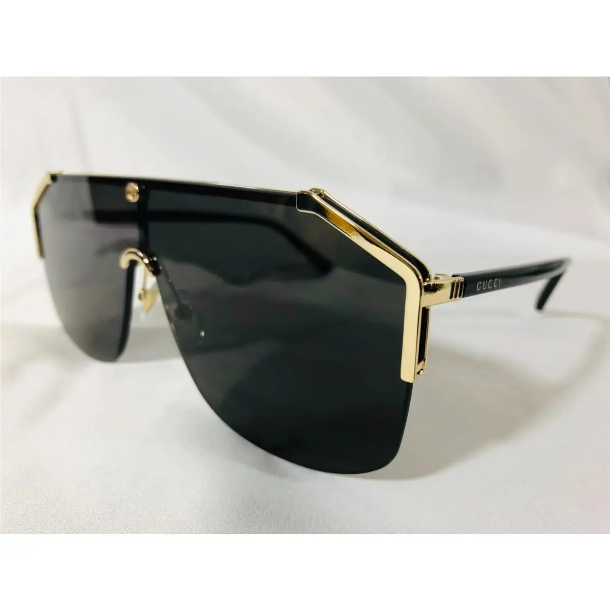 GG0291S Gold / Grey Lens Shield Sunglasses UV by Gucci
