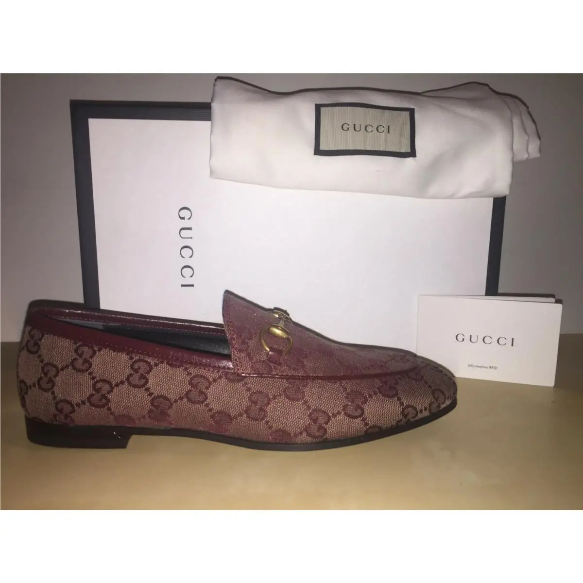 Gucci Jordaan GG Canvas Loafer US 6.5 EU 36.5