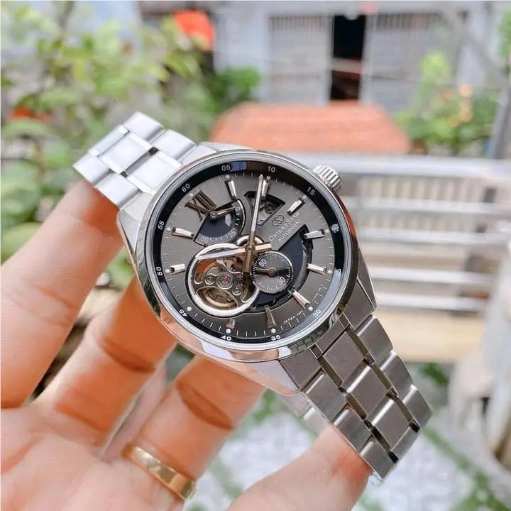 Star Automatic Sapphire Crystal Gray Dial RE-AV0004N Men`s Watch by Orient