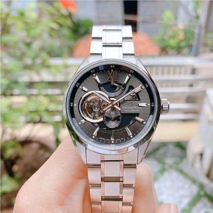 Orient Star Automatic Sapphire Crystal Gray Dial Men`s Watch RE-AV0004N