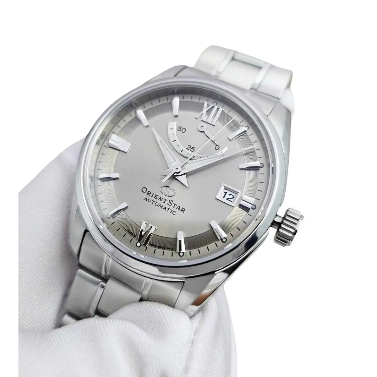 Star Sapphire Crystal Automatic Gray Dial Men`s Watch RK-AU0110N by Orient