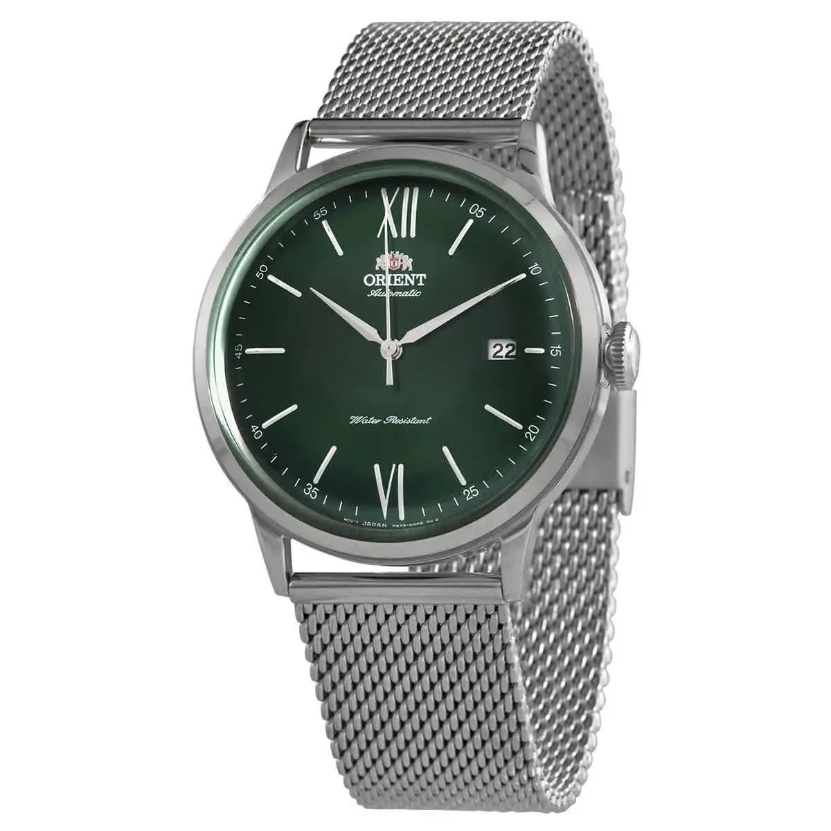 Bambino Automatic Green Dial Men`s Watch RA-AC0018E10B by Orient