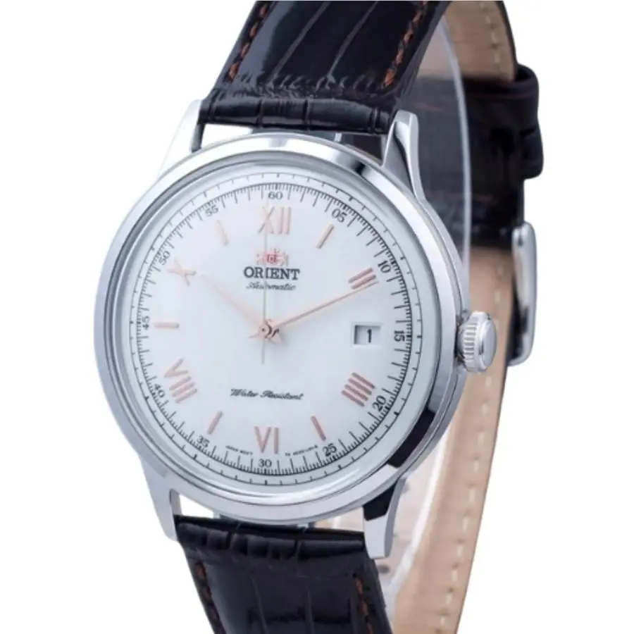 Bambino Automatic White TAC00008W Dial Date Display Men`s Watch by Orient