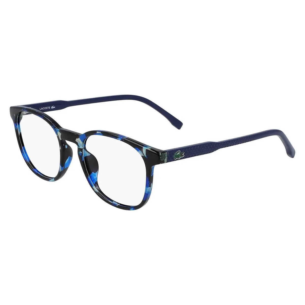 Lacoste L3632 Eyeglasses Kids Havana Blue Round 47mm