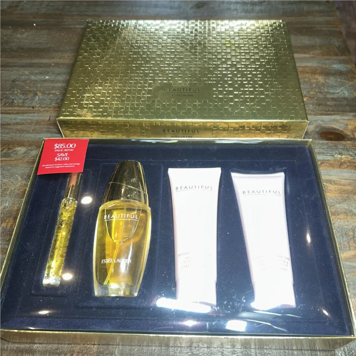 Estee Lauder Beautiful Romantic Destination Parfum Body Lotion Gelee Rollerball