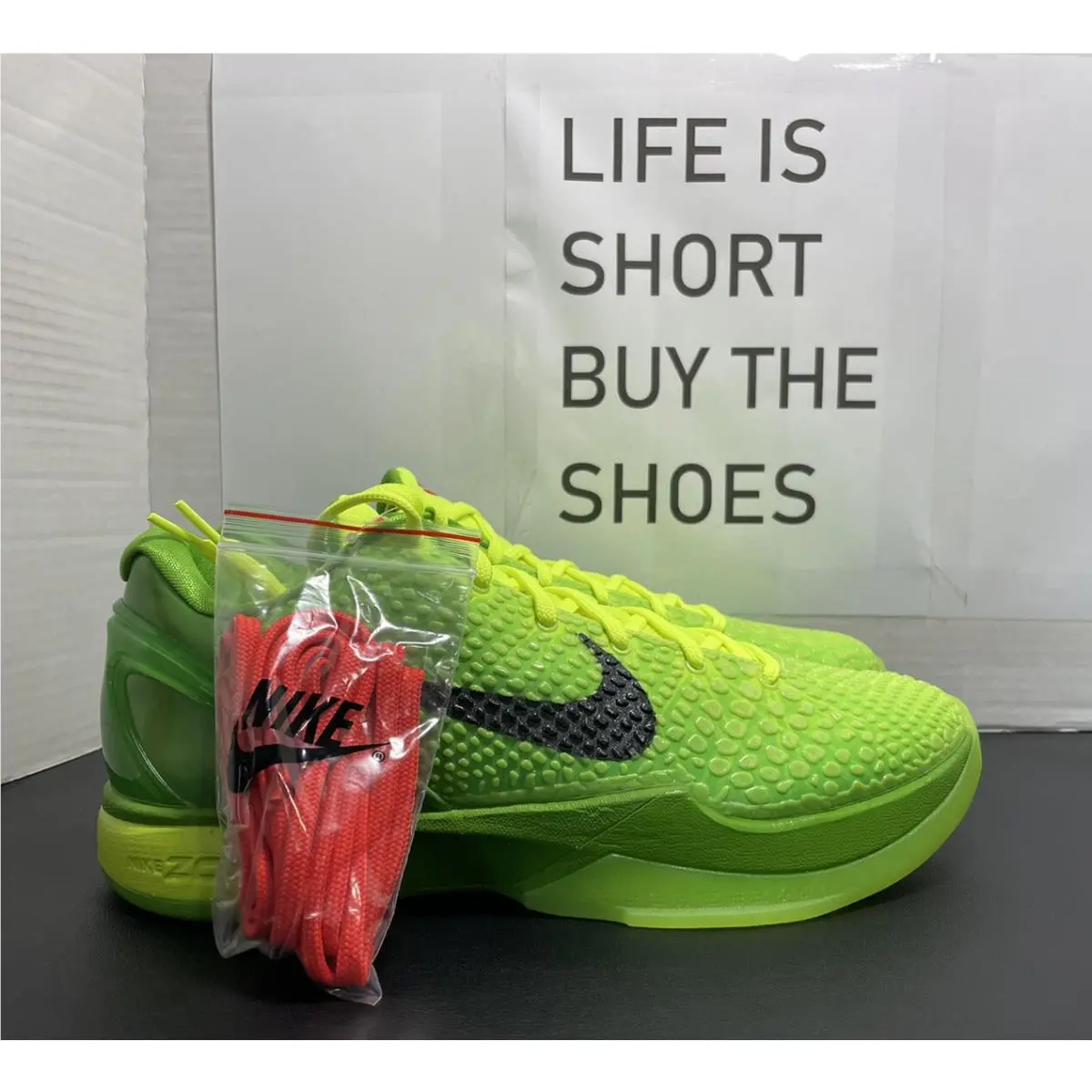 Nike Kobe 6 VI Protro Grinch Green Apple Volt 2020 CW2190 300 Men`s Size 10