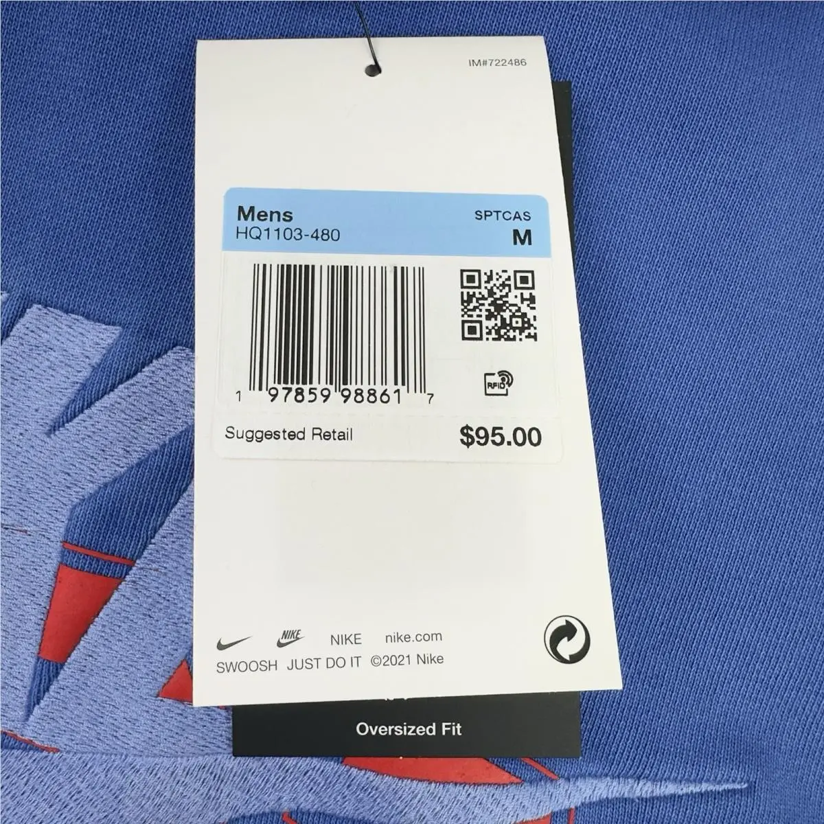 Nike clothing - HQ1103-480 - HQ1103-480 - Blue (UPC: 197859988617) 10
