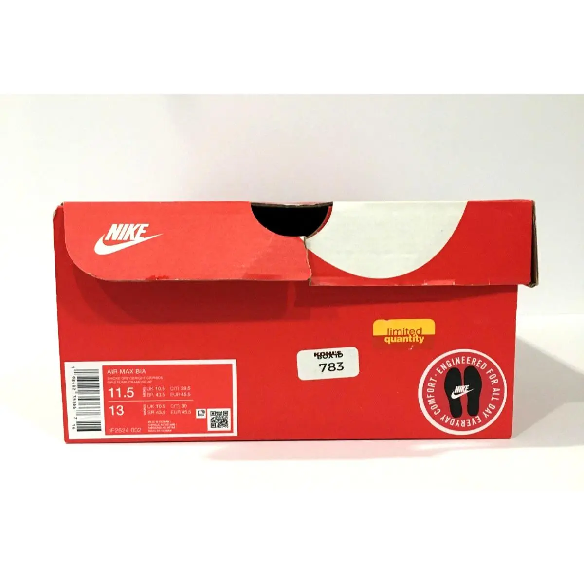 Nike shoes - Nike Air Max Bia - Air Max Bia - IF2624-002 - Smoke Gray/Crimson (UPC: 198482353667) 9