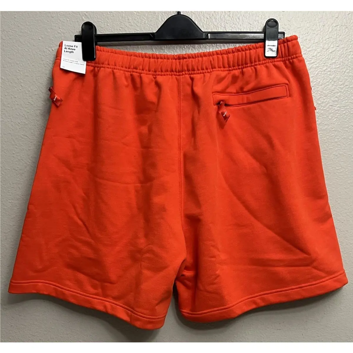 Nike clothing - Nike Sportswear Solo Swoosh French Terry Shorts - DX0817-633 - Picante Red (UPC: 197863331638) 2