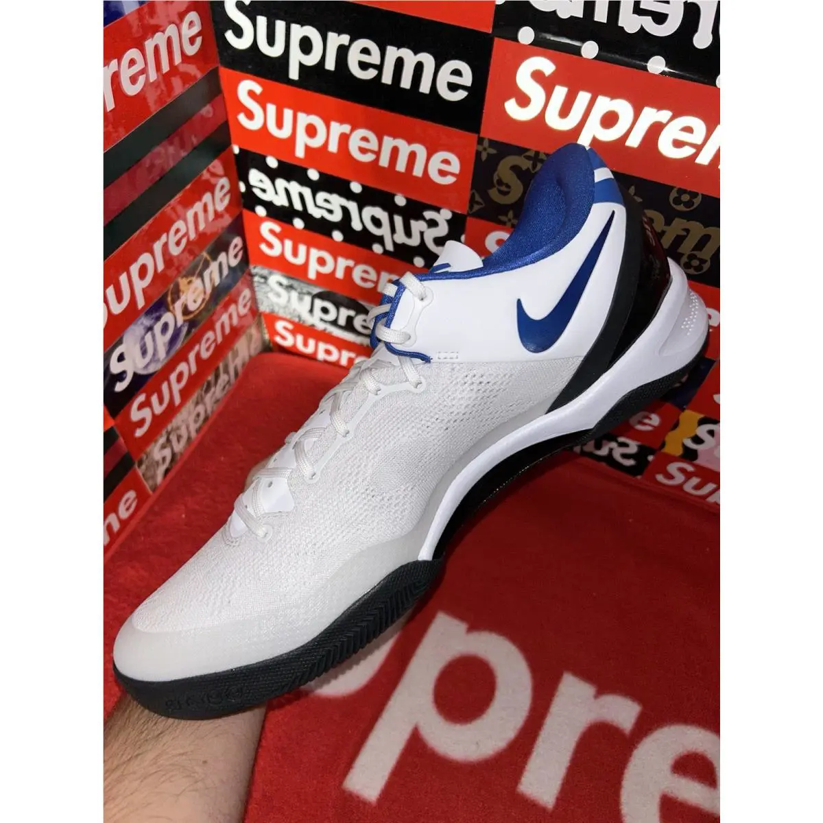 Nike shoes - Nike Kobe 8 System - Kobe System - White, Manufacturer: White/Royal/Black 7