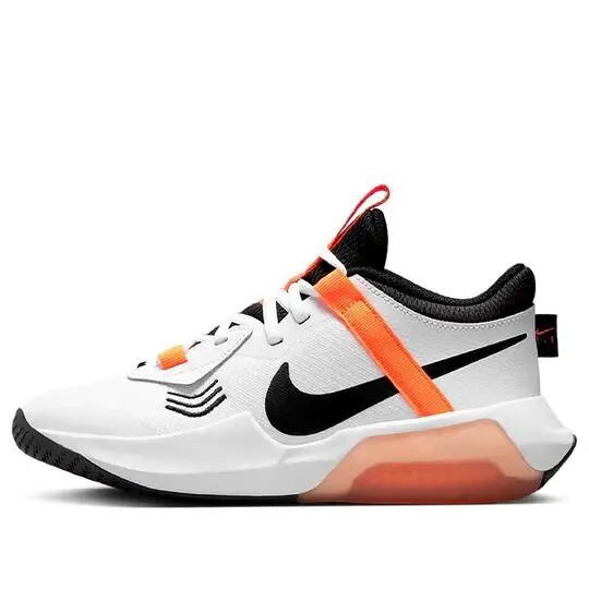 Nike Air Zoom Crossover Big Kids` Girls Basketball Shoes Size 7 Youth - White Safety Orange