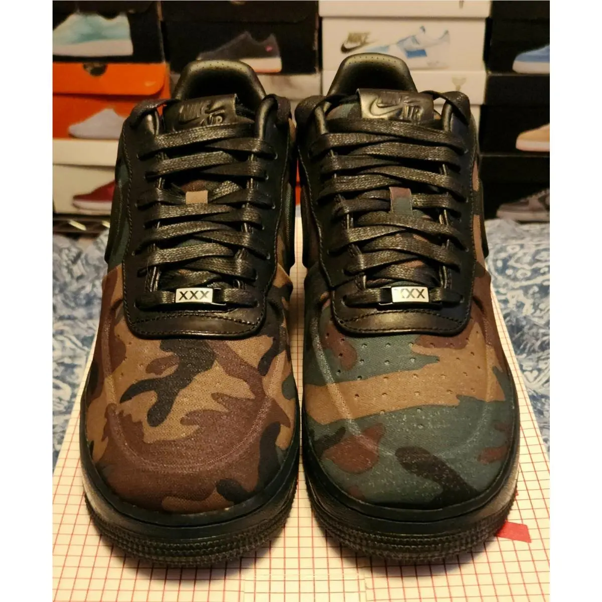 2012 Nike Air Force 1 Max Air VT `camo` QS Men’s 10 Very Rare