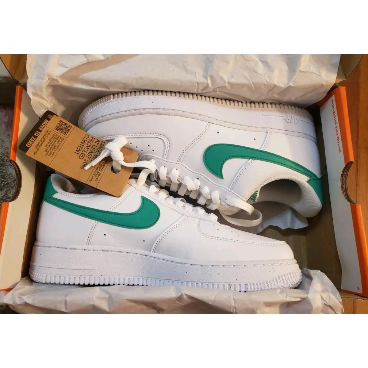 Nike shoes - Nike Air Force 1 - Air Force - DV3808-108 - White/Stadium Green (UPC: 197862769838) 6