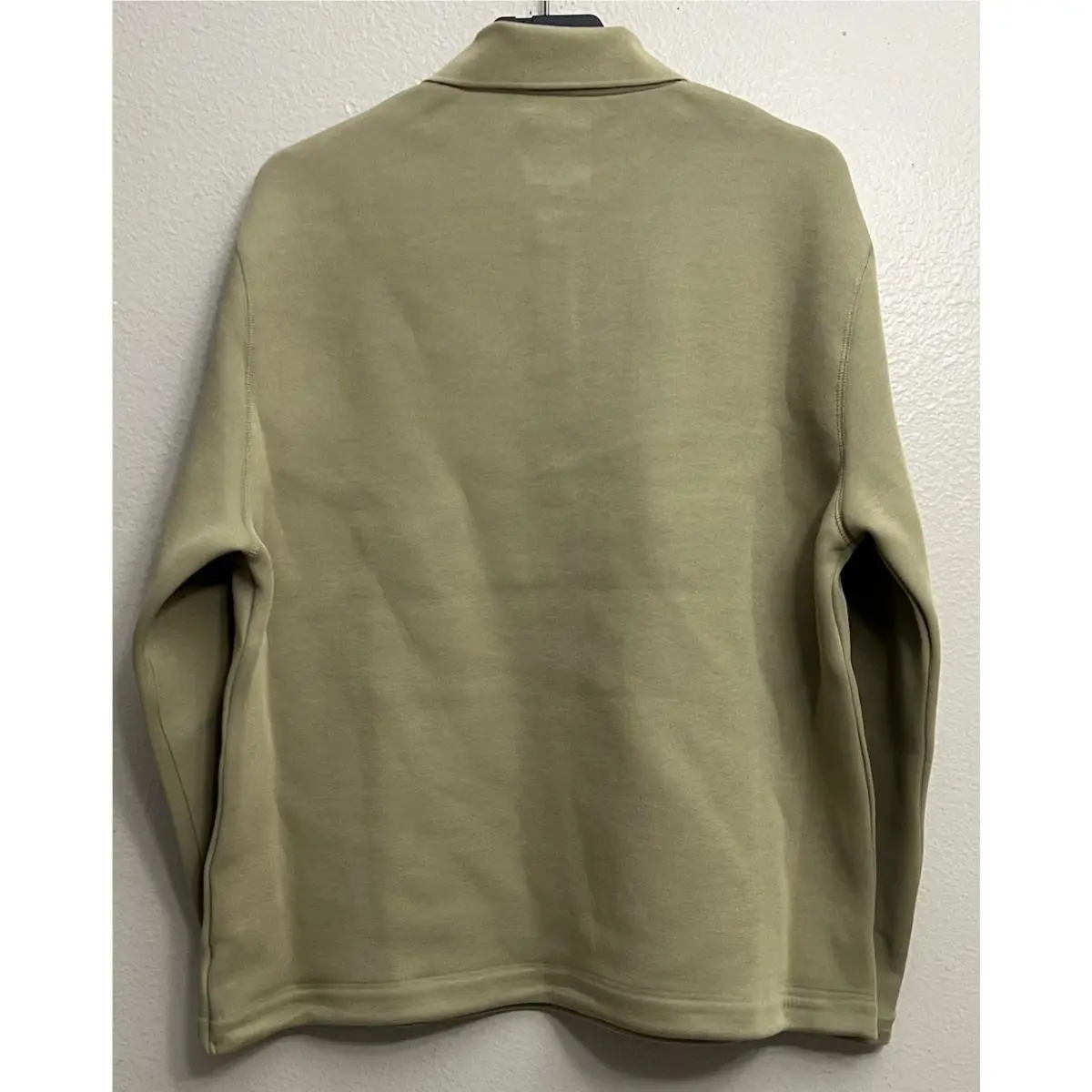 Nike clothing - Nike Tech Fleece Reimagined Polo Shirt Top - FZ7570-276 - Neutral Olive (UPC: 197597299259) 2