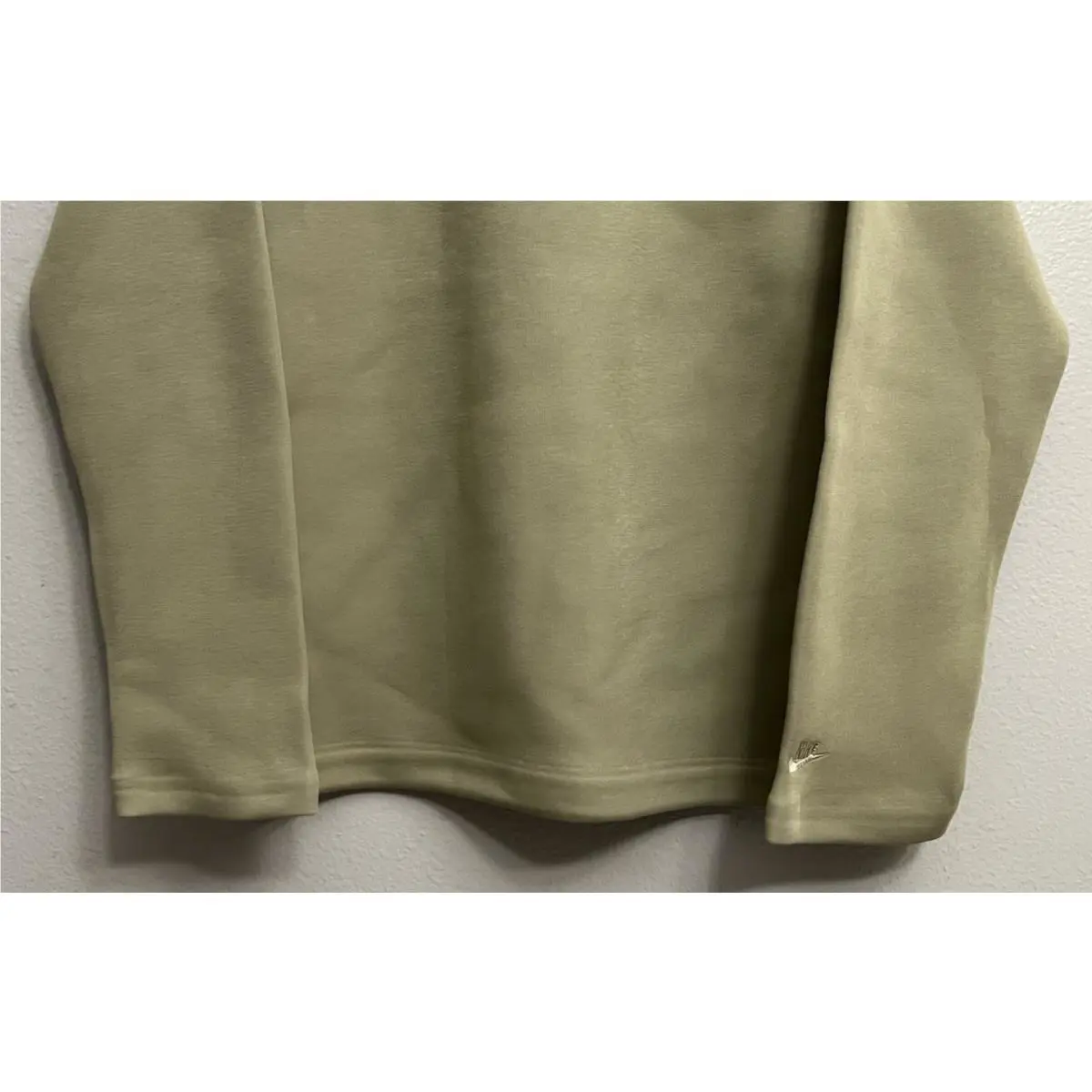 Nike clothing - Nike Tech Fleece Reimagined Polo Shirt Top - FZ7570-276 - Neutral Olive (UPC: 197597299259) 1
