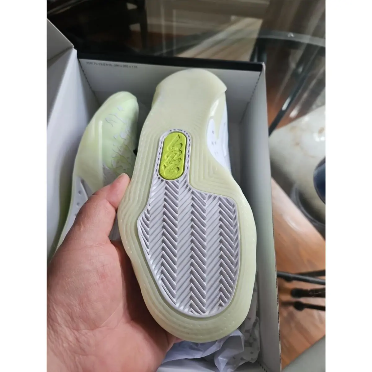 Nike shoes - DV3869110 - DV3869110 - White/White/Black/Barely Volt, Main: White 5
