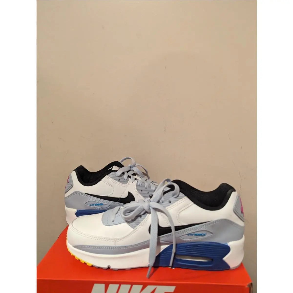 Nike shoes - Nike Air Max 90 - Air Max - White/Black/Blue Whisper 0