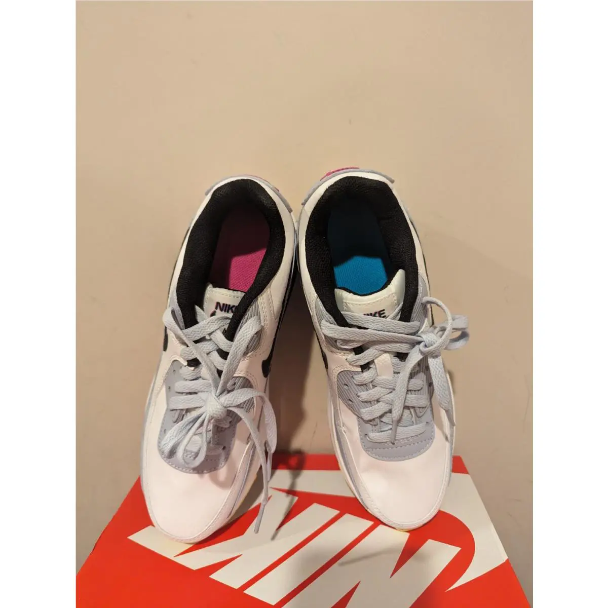 Nike shoes - Nike Air Max 90 - Air Max - White/Black/Blue Whisper 1