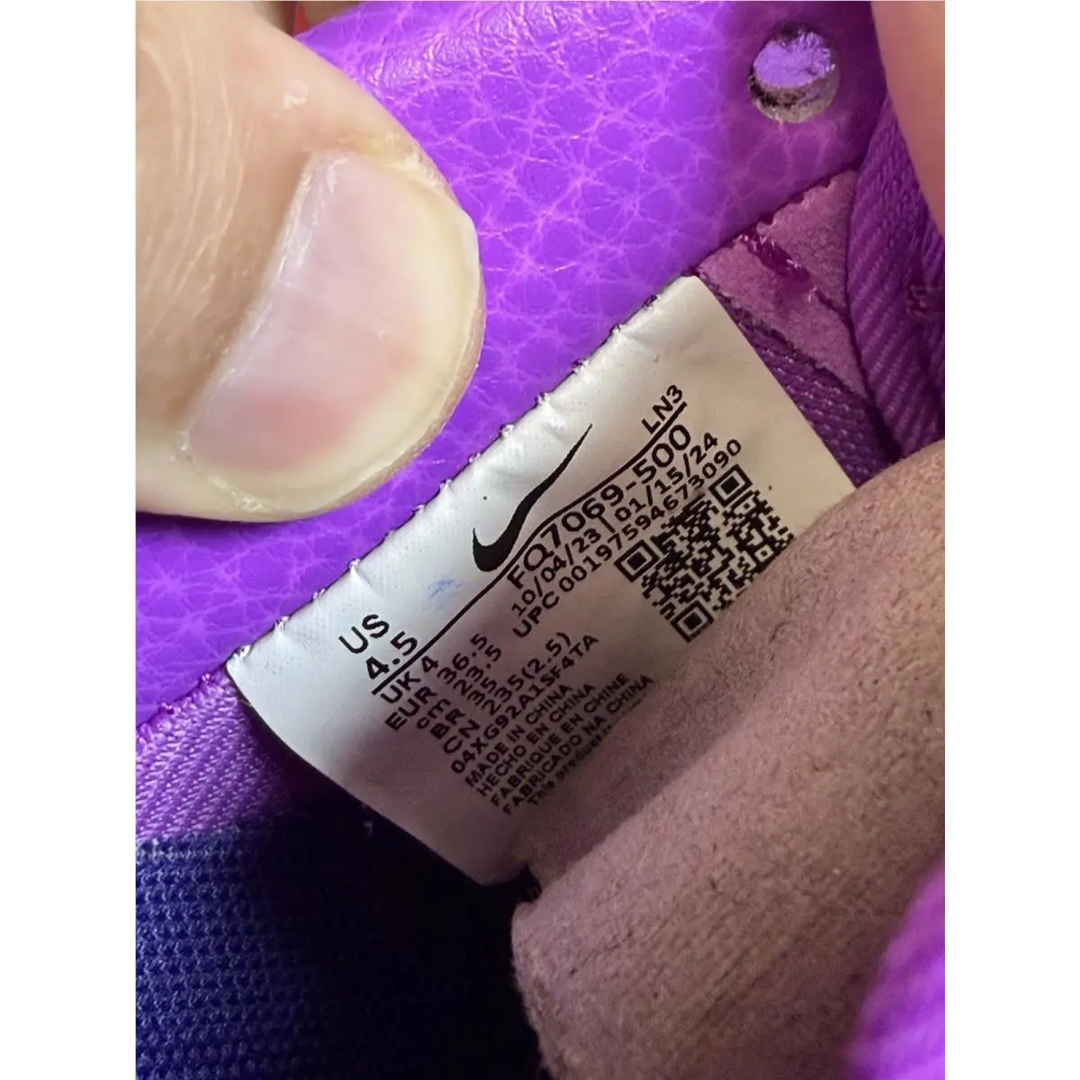 Nike shoes - Nike Air Force 1 - Air Force - FQ7069-500 - Purple 7
