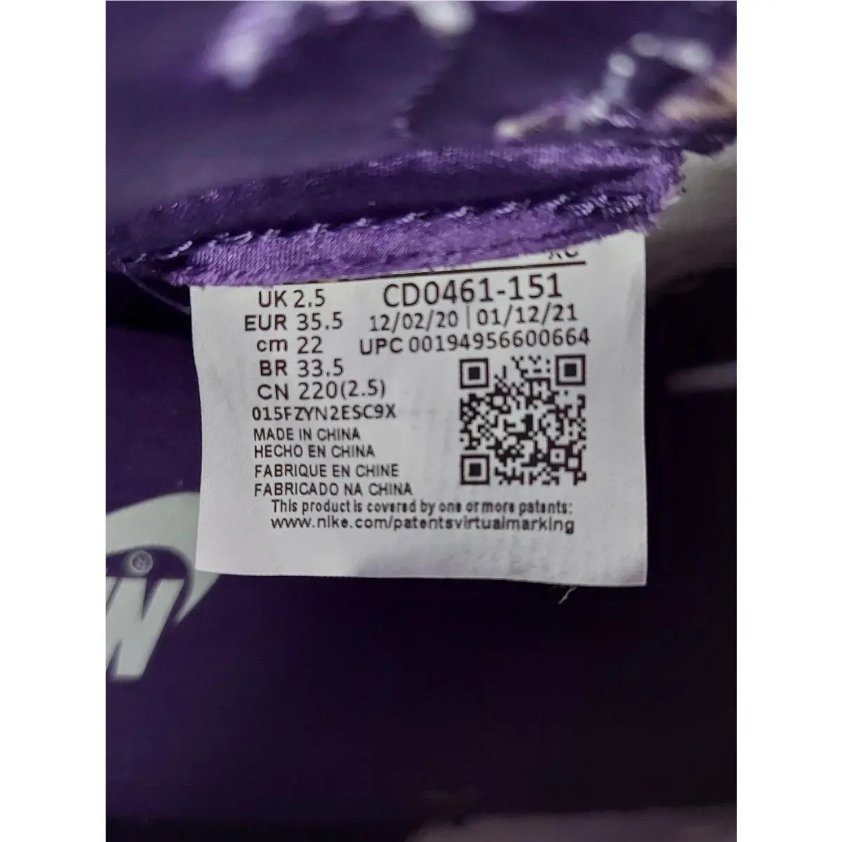 Nike shoes - Nike Air Jordan 1 - Air - Jordan High OG - White/Purple 4