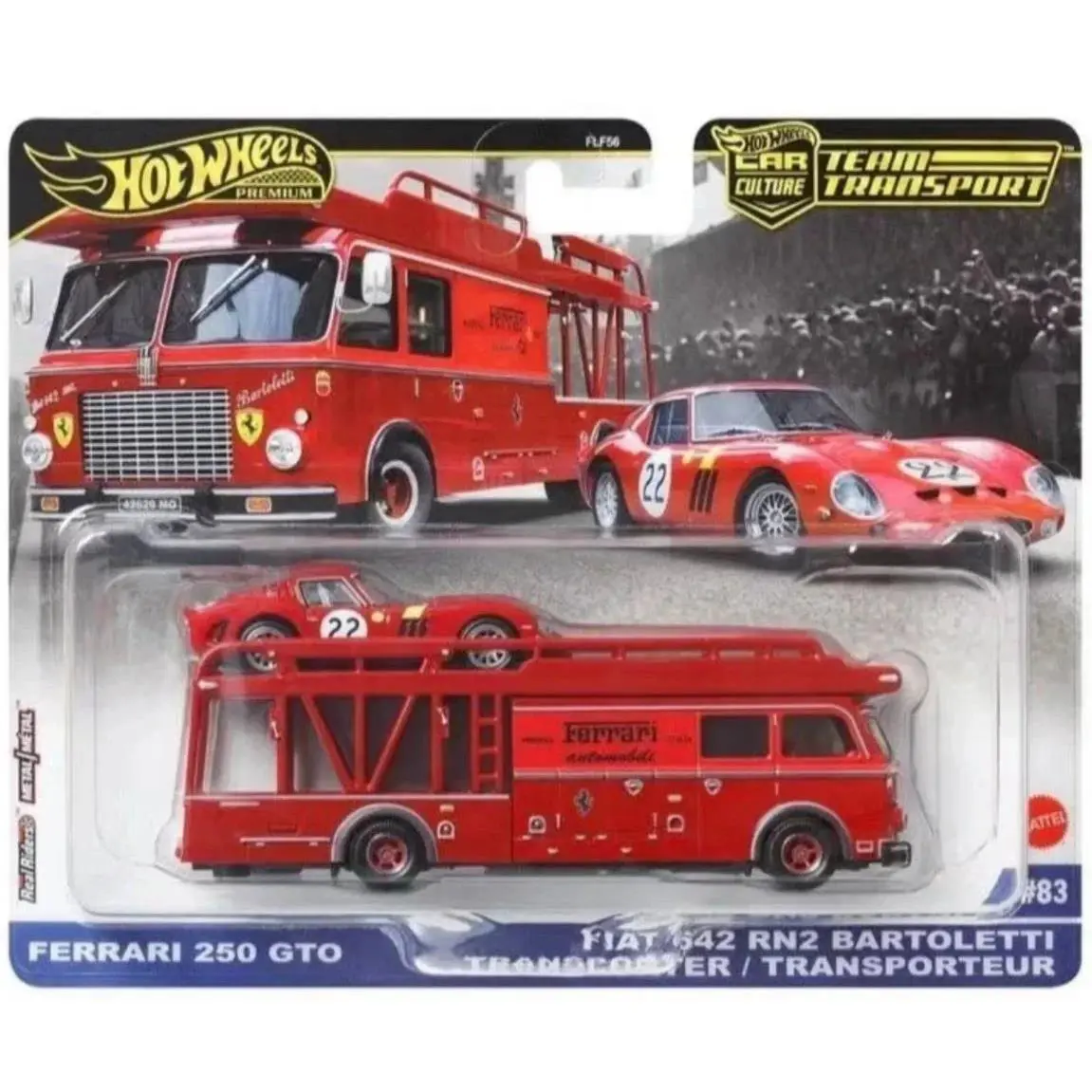 Hot Wheels Ferrari 250 Gto and Fiat 642 RN2 Bartolettti FLF56 H 2025 1/64