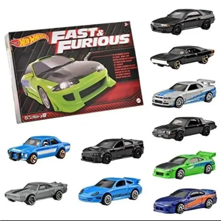 Hot Wheels Fast Furious 2023 10 Pack Exclusive Skyline Dodge Charger HNT21