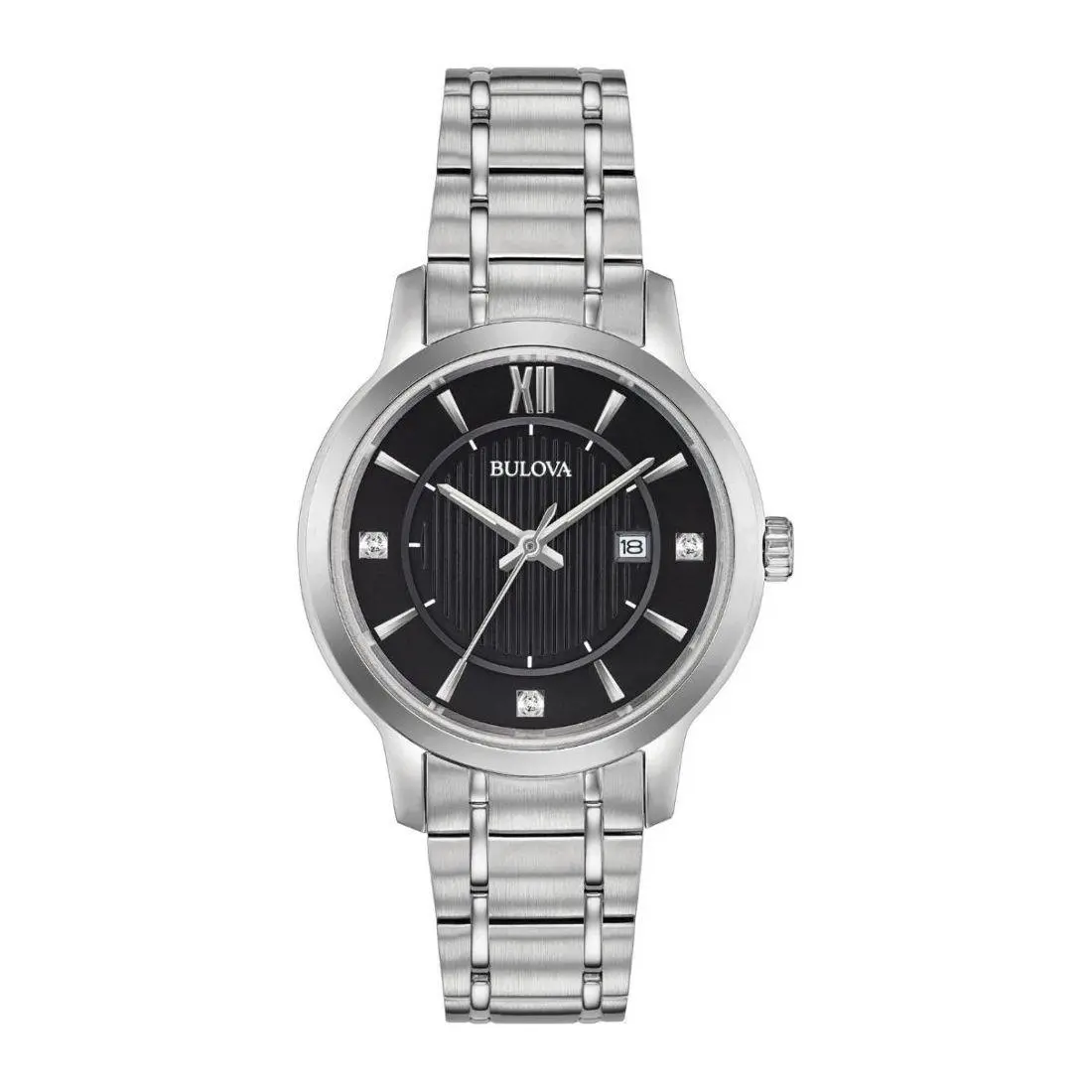 Bulova Classic Women`s Black Dial Quartz Watch 96P185