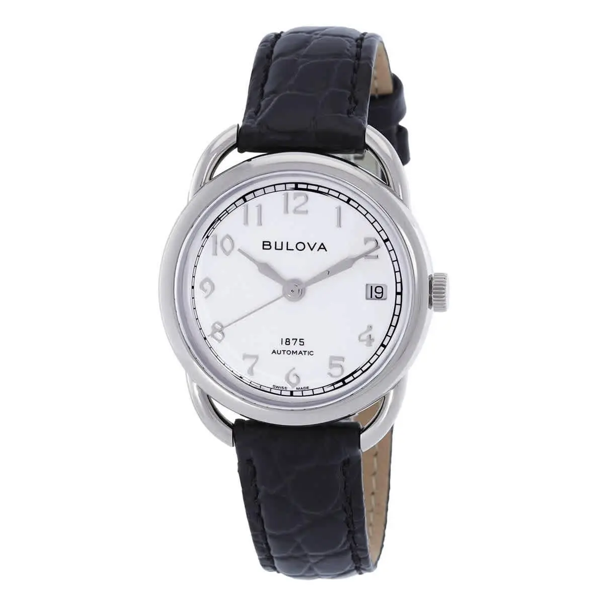 Commodore Automatic White Dial Ladies Watch 96M152 by Bulova