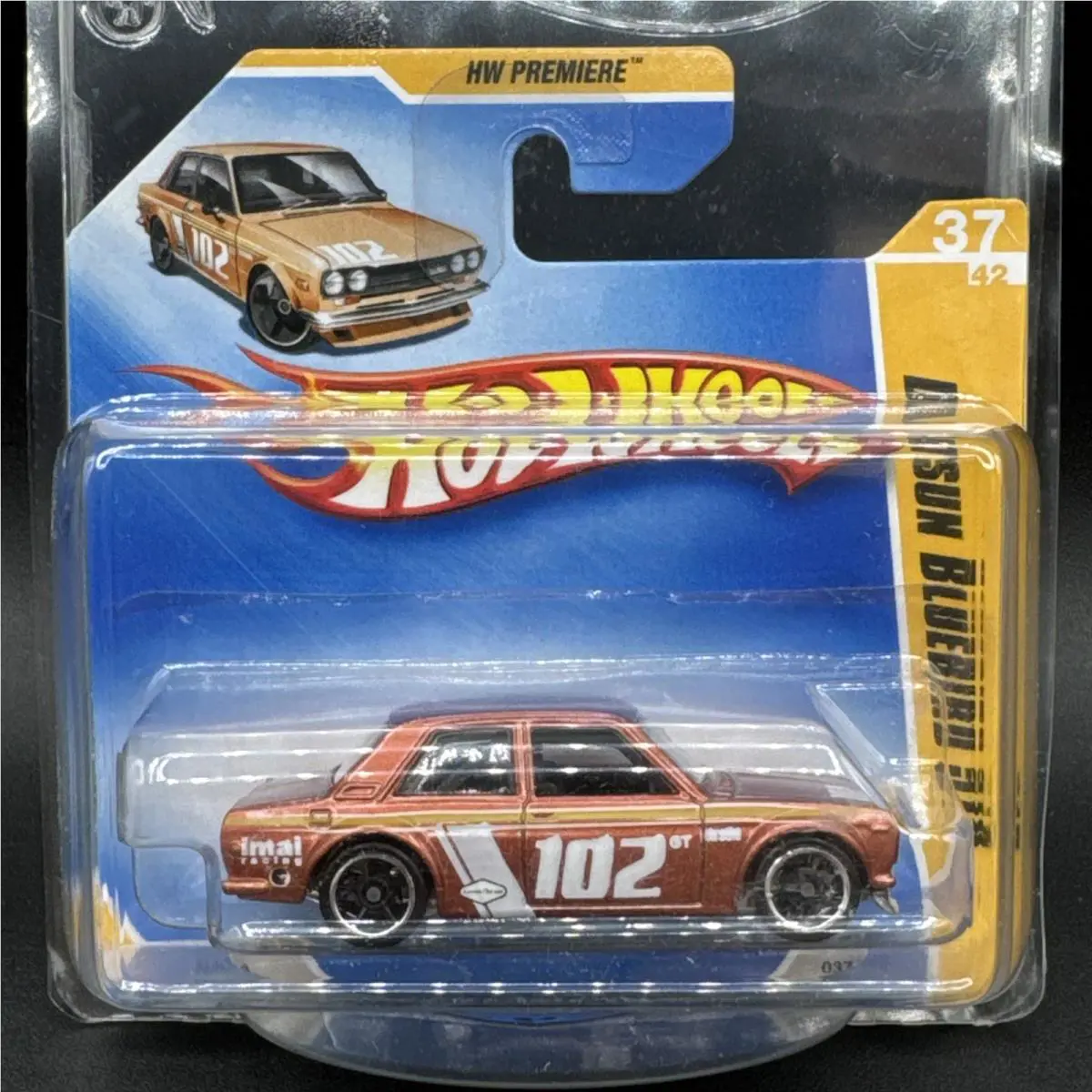 2009 Hot Wheels Ultra Rare Copper Datsun Bluebird 510 Short Card HW Premiere Jdm