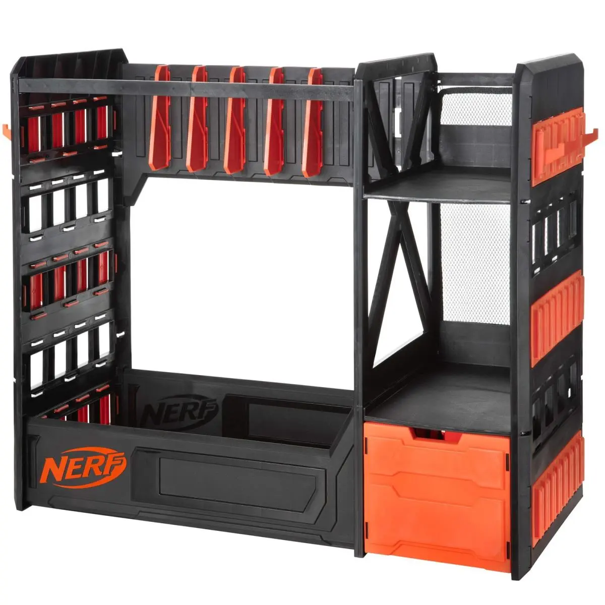Nerf Elite Blaster Rack - Storage For up to Six Blasters One Size Black