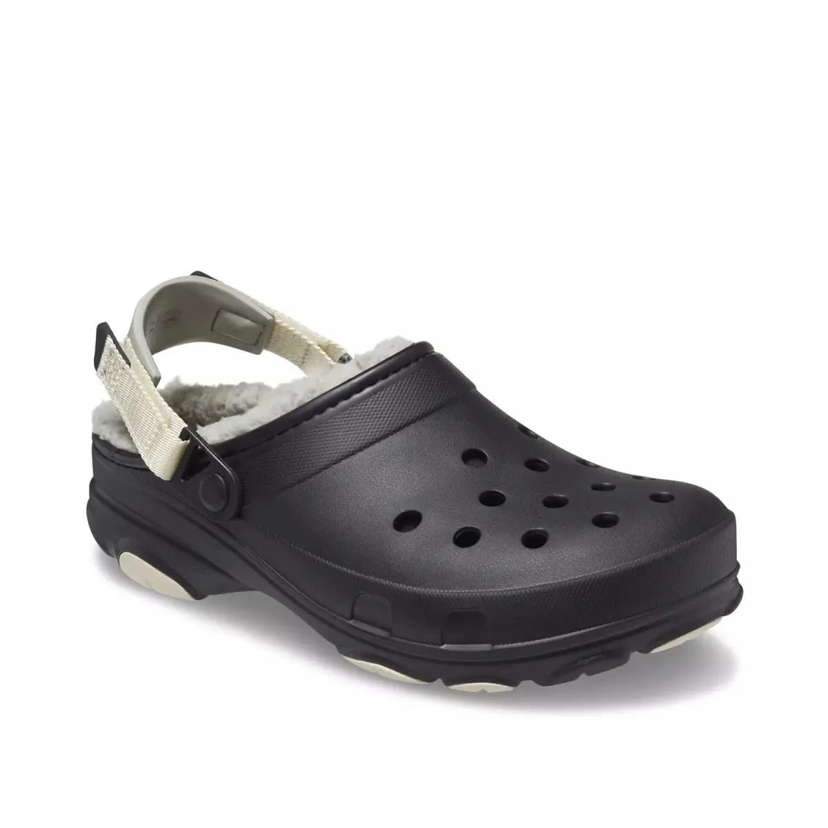 Man`s Casual Shoes Crocs All Terrain Lined Clog - Black