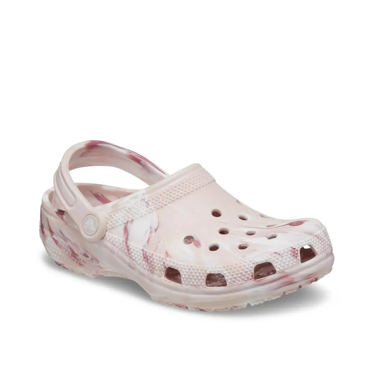 Man`s Sandals Crocs Classic Marbled Clog - Ivory/Pink Marbled