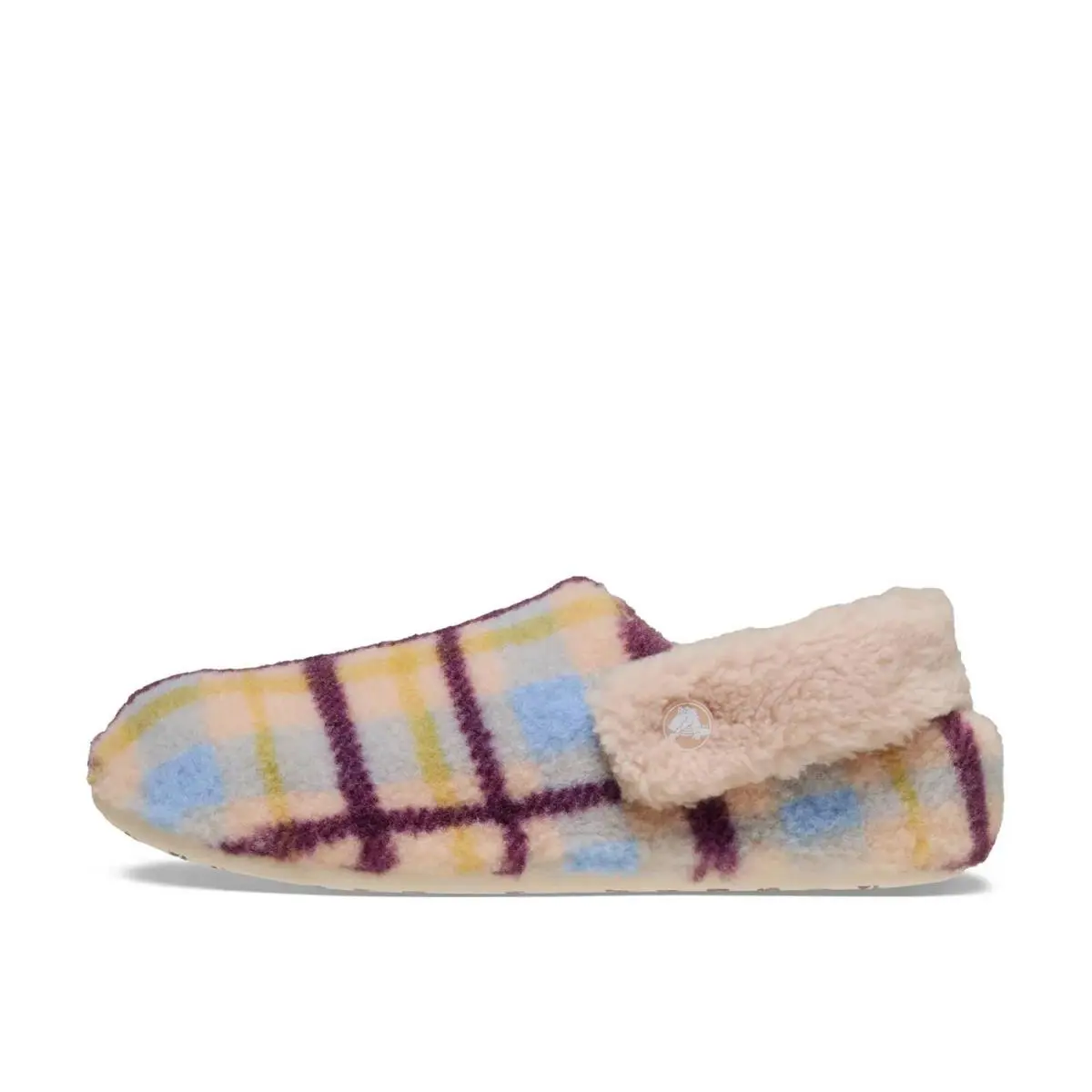 Crocs shoes - Light Pink Plaid Print 1