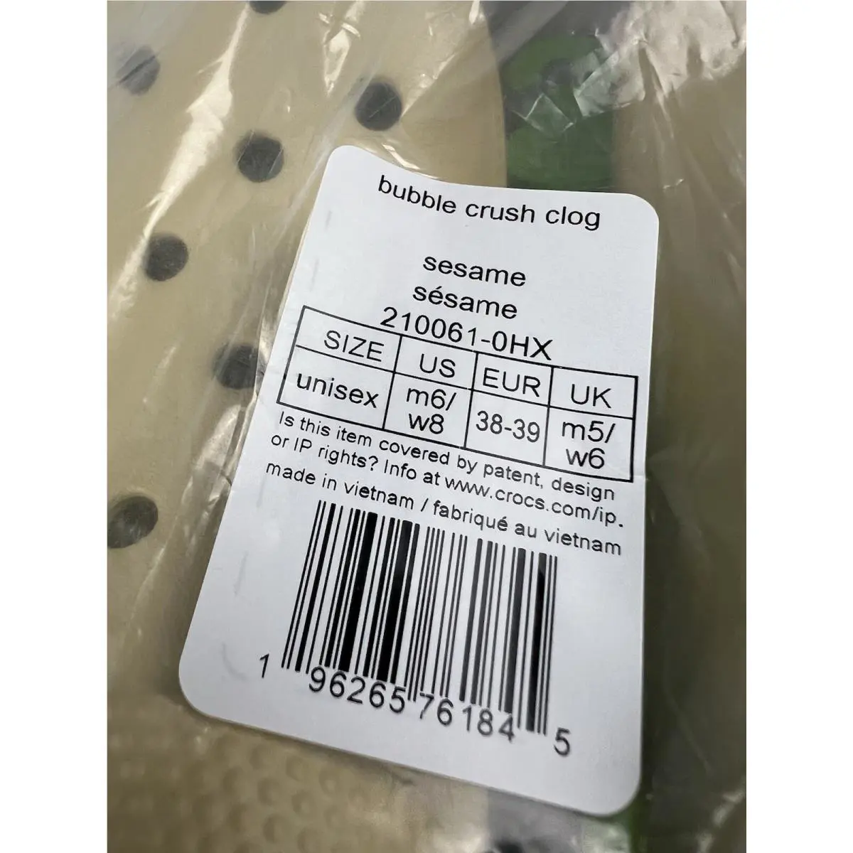 Crocs shoes - CROCS Bubble Crush Clog - Bubble Crush Clog - Sesame 5