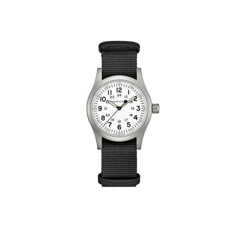 Hamilton Khaki Field 80 Hour Mechanical 38MM White Dial Nylon H69439910