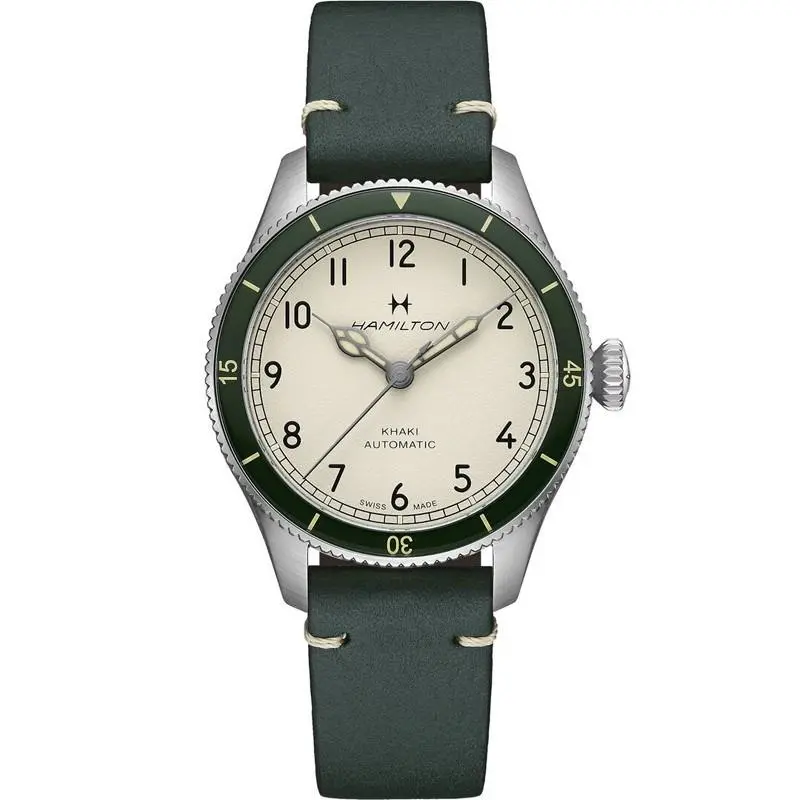 Hamilton Khaki Aviation Pilot Pioneer 38mm Auto White Dial Men`s Watch H76255810