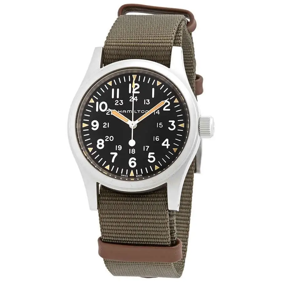 Hamilton Khaki Field Hand Wind Black Dial Men`s Watch H69439931