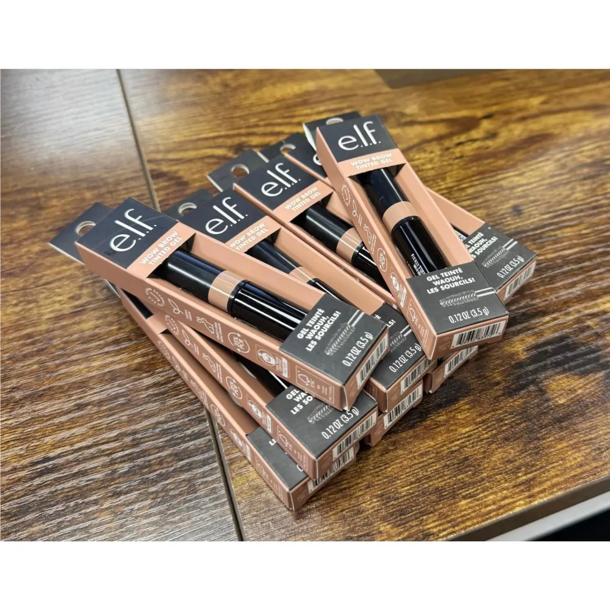 E.l.f. Wow Brow Gel Volumizing Buildable Wax-gel Hybrid Pack of 10 Taupe by e.l.f. Cosmetics