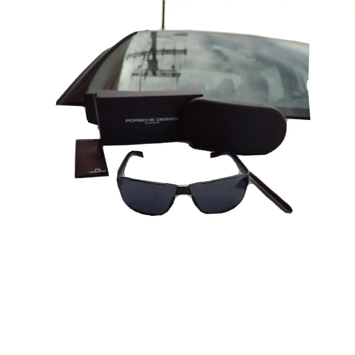Porsche Design p8509 Sunglasses Black Arm Grey Lenses