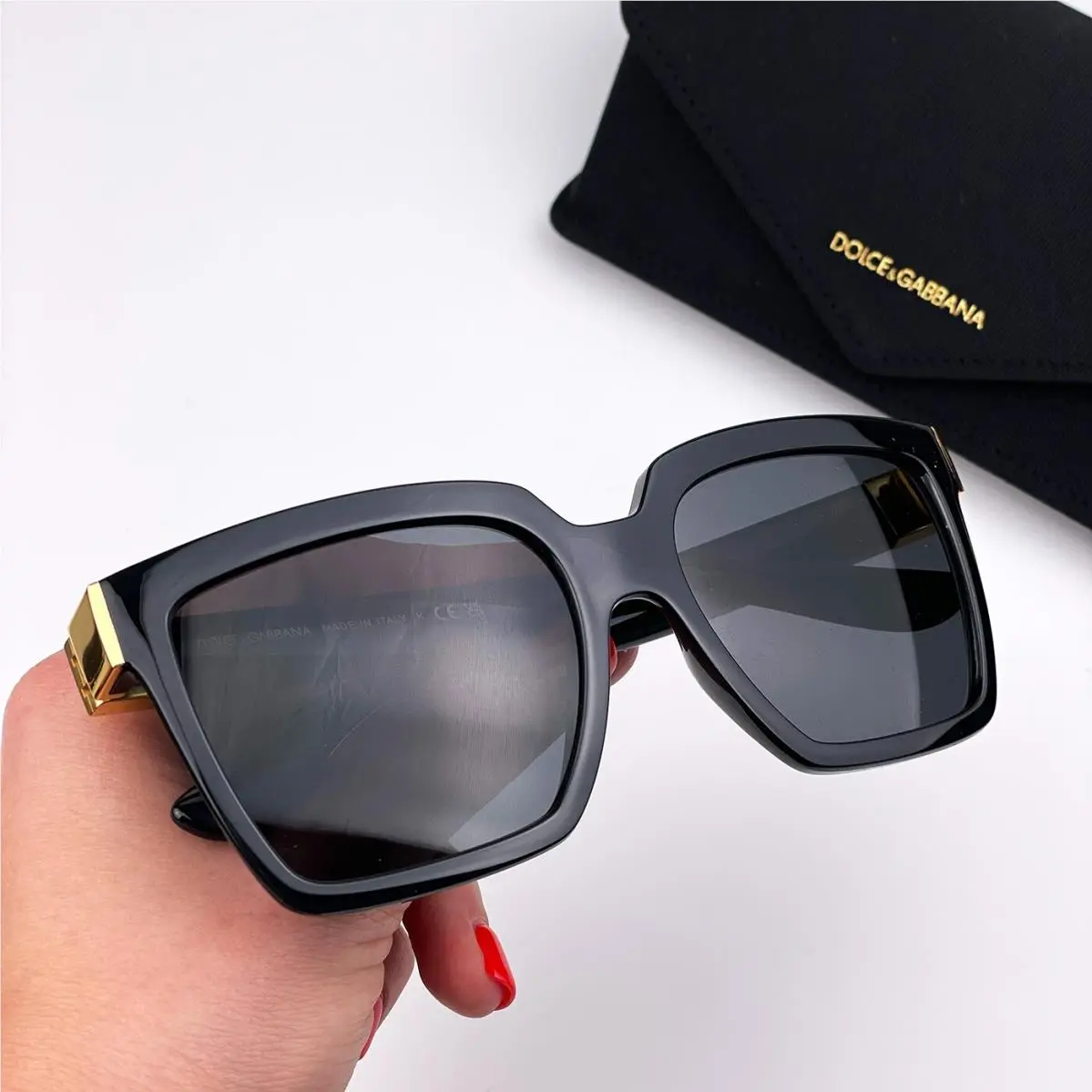 Dolce Gabbana D G Women Sunglasses Black Dark Grey Square DG6165 501/87 by Dolce & Gabbana