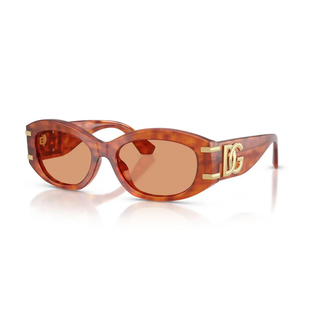 Dolce Gabbana DG 4502 Camel Havana/orange 3452/7 Sunglasses - Frame: Camel Havana, Lens: Orange