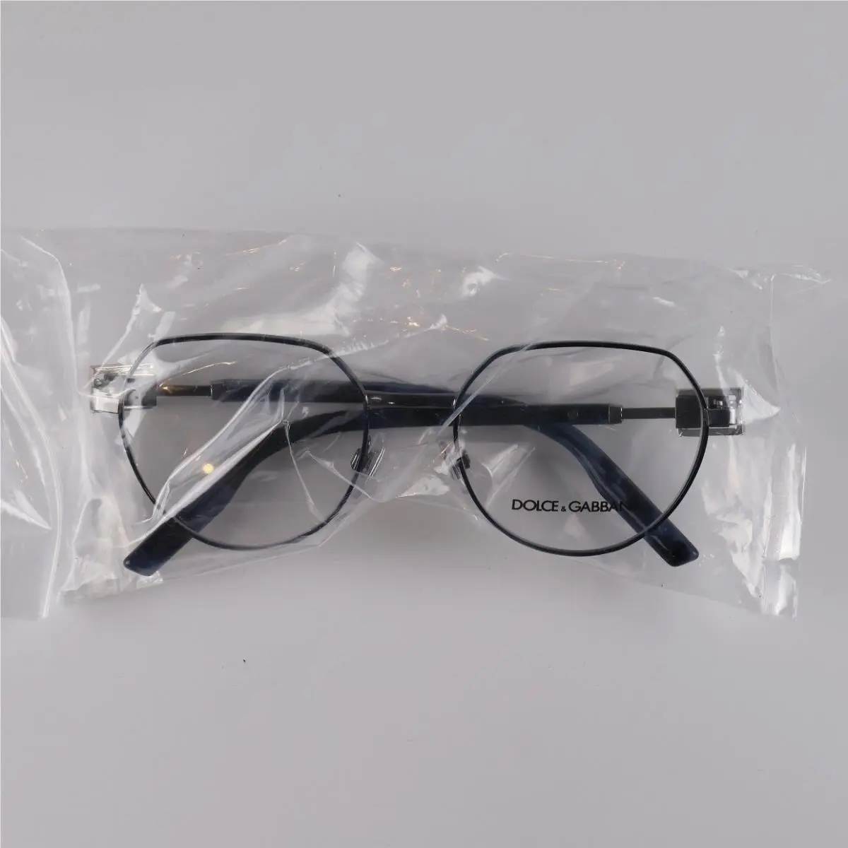 Dolce Gabbana Eyeglasses DG1346 Geometric Black Blue Metal 295