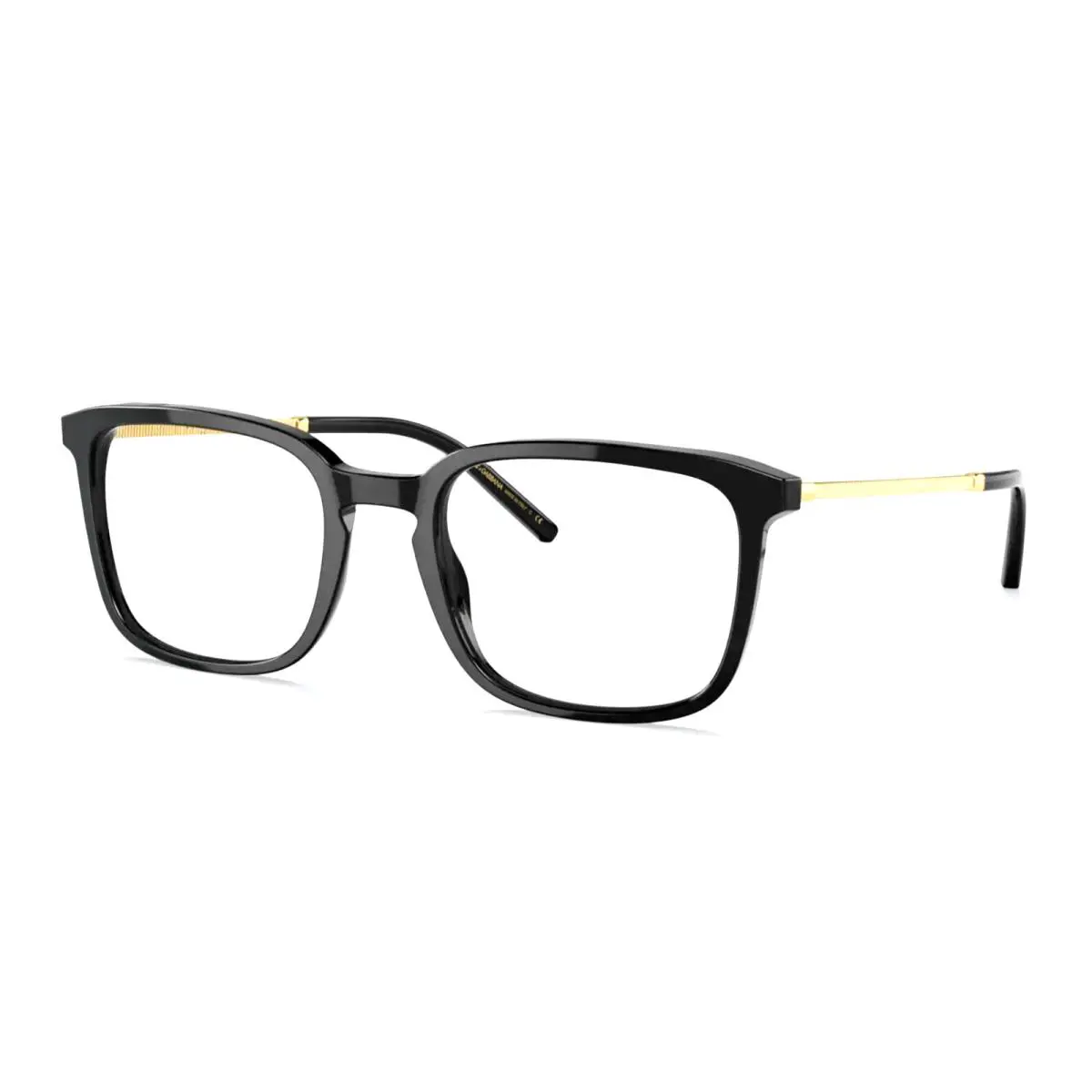 Dolce Gabbana Eyeglasses DG 3349 501 54-21 145 Shiny Black Gold Frames