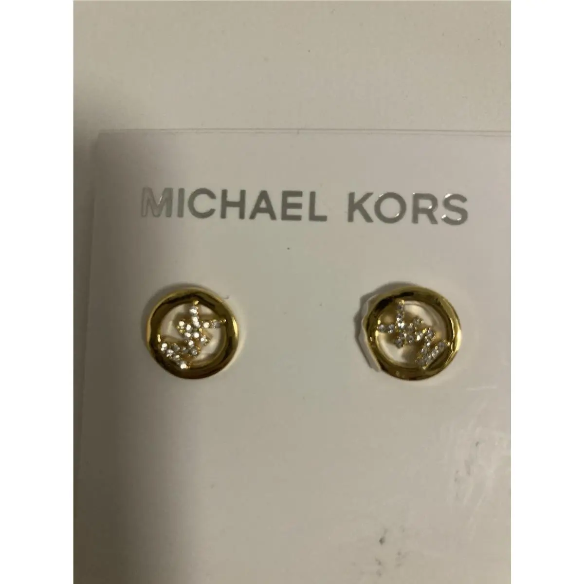 Logo Gold Earrings by Michael Kors