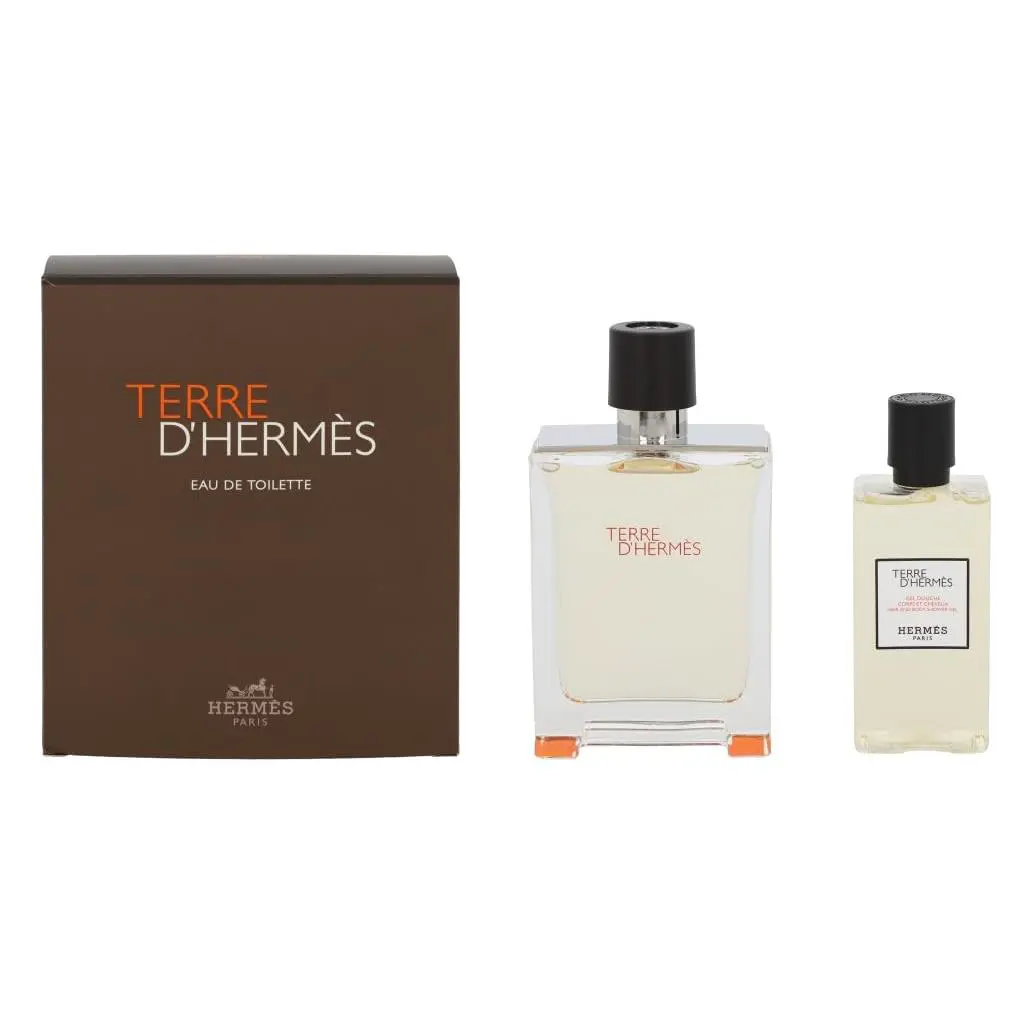 Hermes Terre D`hermes Eau de Toilette Gift Set Men`s Woody Spicy Fragrance