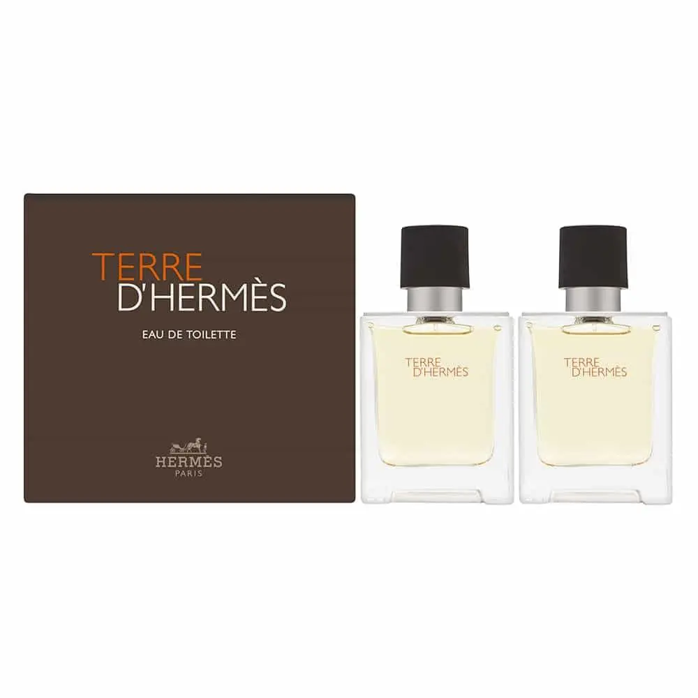 Terre D Hermes Eau De Toilette Spray Gift Set For Men 2 Pc 1.7 Oz