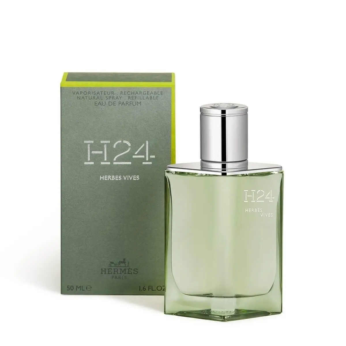 Hermes H24 Herbes Vives by Herm s 1.6oz Men`s Eau de Parfum Fresh Herb Fragrance