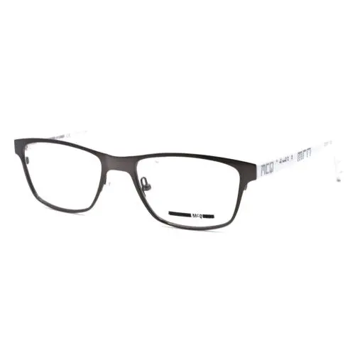Mcq Alexander Mcqueen MQ0050O 003 Unisex Eyeglasses 53-18-150 Ruthenium / White by Alexander McQueen