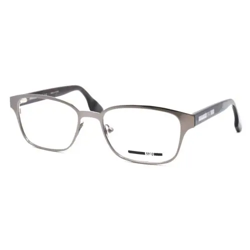 Mcq Alexander Mcqueen MQ0042O 001 Women`s Eyeglasses 52-17-145 Ruthenium Havana by Alexander McQueen